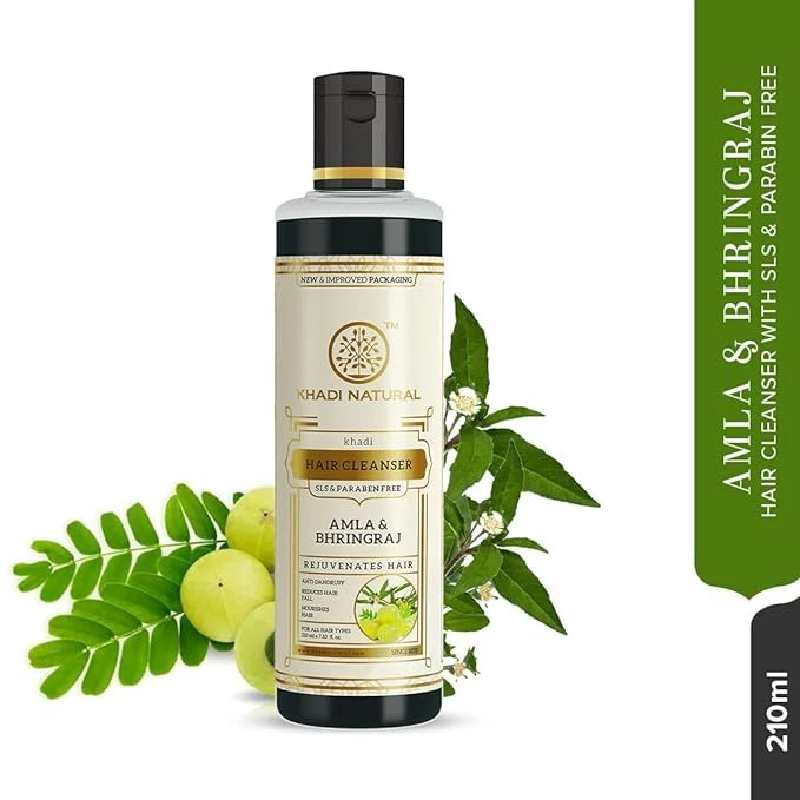 Khadi Natural Amla & Bhringraj Shampoo, 210 ml-6.webp